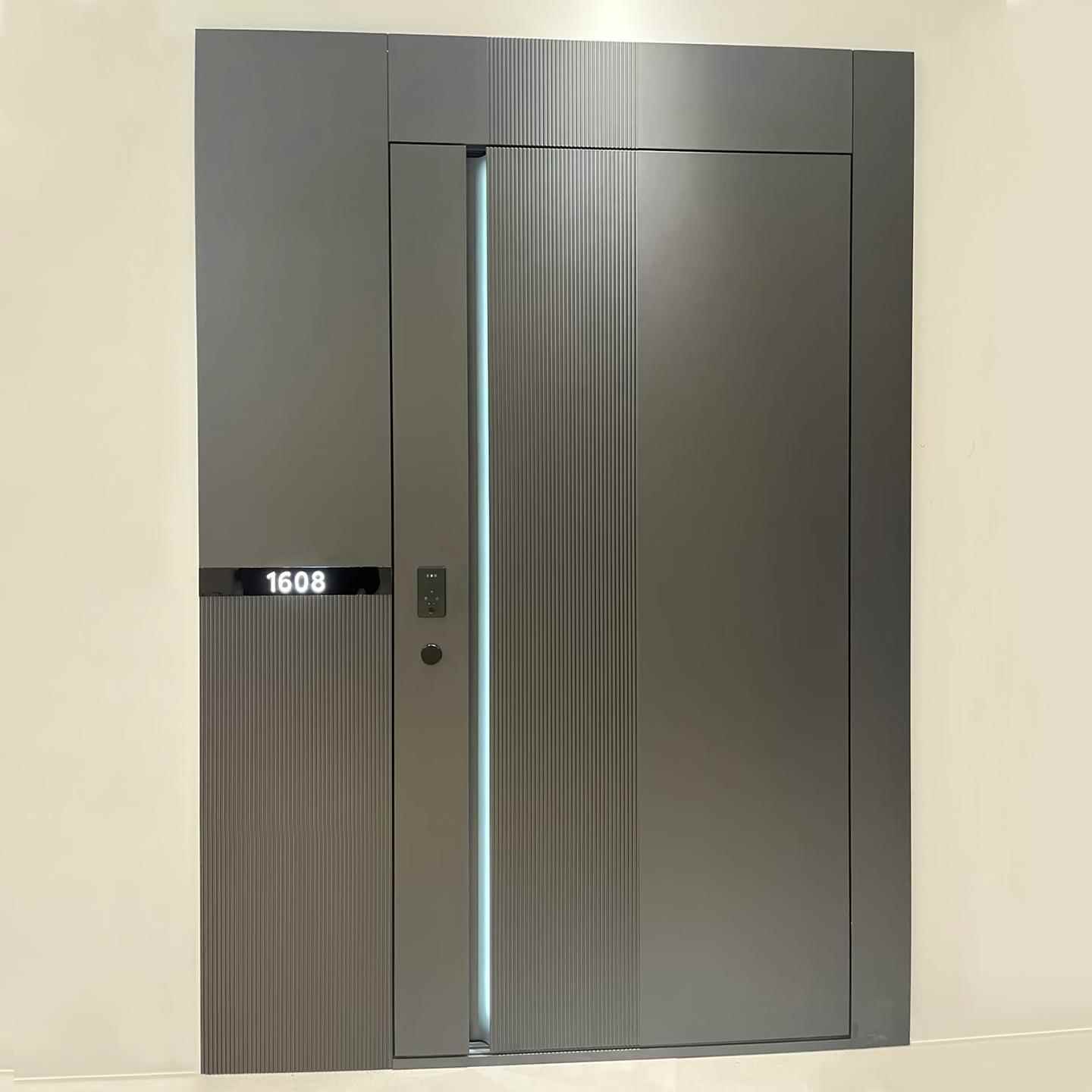 一门一景入户门子母门铸铝门农村自建房大门防盗门进户门铜门定制