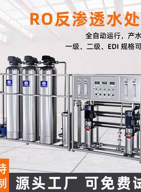 RO反渗透二级水净化处理护肤化妆品细腻纯净活性炭过滤不锈钢1T2T