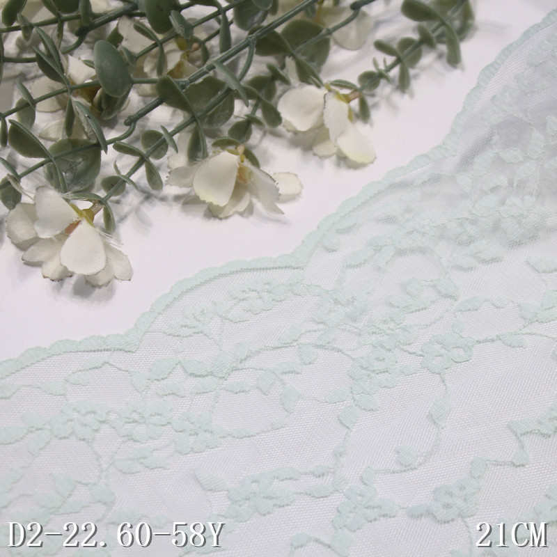 唐隆浅粉色双边古风小花轻薄弹力蕾丝 21cm服装家纺蕾丝花边辅料