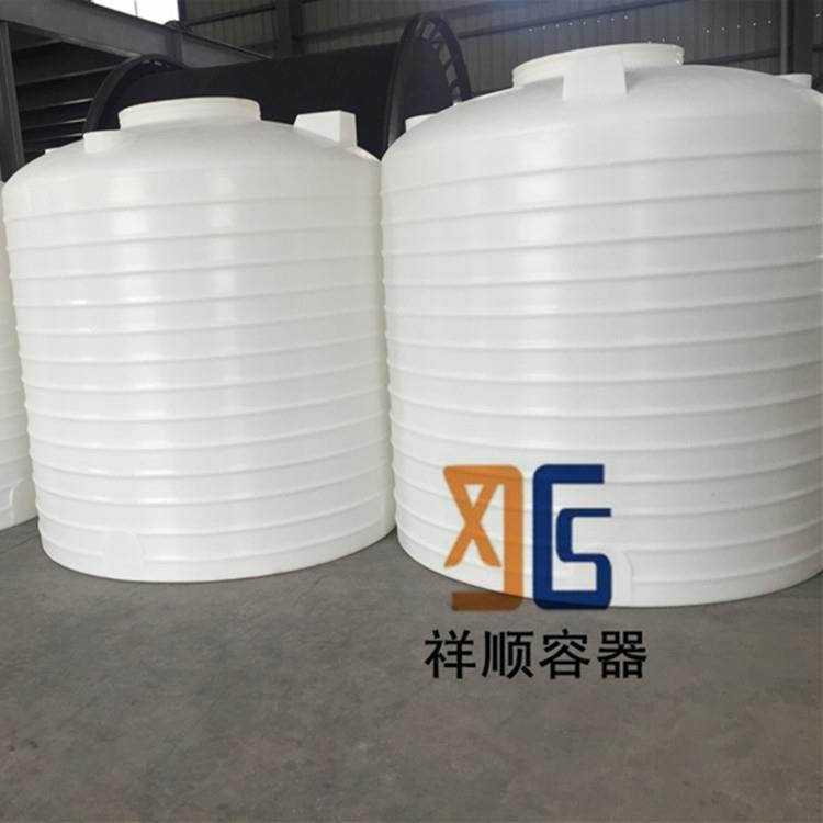 5吨塑料罐工业酸碱罐白色大胶桶工业反应桶搅拌储液罐PE罐