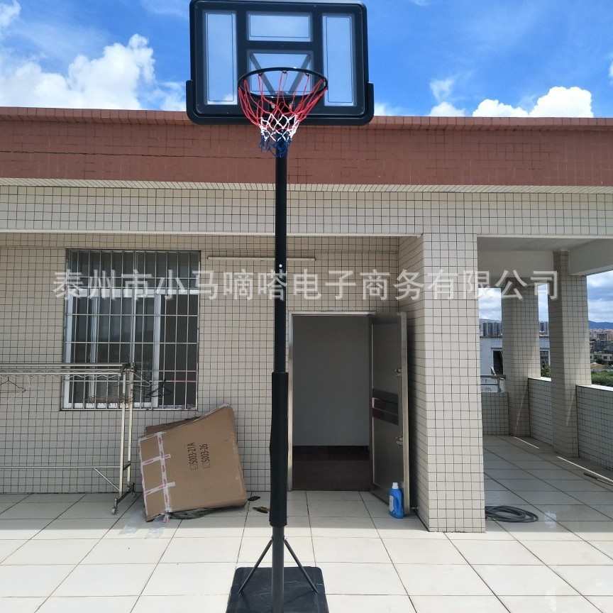 可篮球青少年儿童标准通用便携式移动升降筐成人户外架子家用篮球