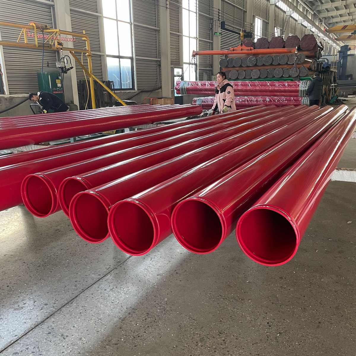 消防涂塑钢管 内外环氧树脂复合钢管焊接大口径丝扣消防涂塑钢管