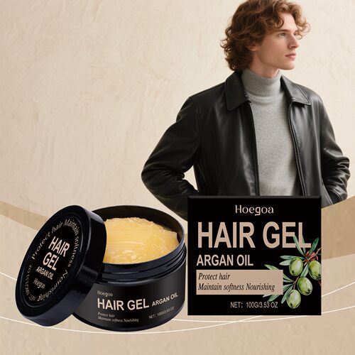 HOEGOA Argan Oil Styling Gel - Tames Hair and Creates Shiny