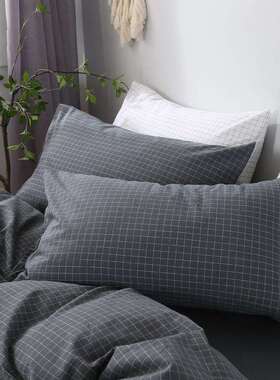 纯棉30cm50枕套40cmx60枕头套48x74儿童35小号45一对55装70大号道