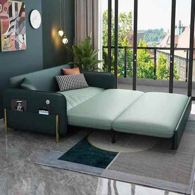 科技布两用沙发床带储物厅沙型双人小户多客功能发家用QHF一体折