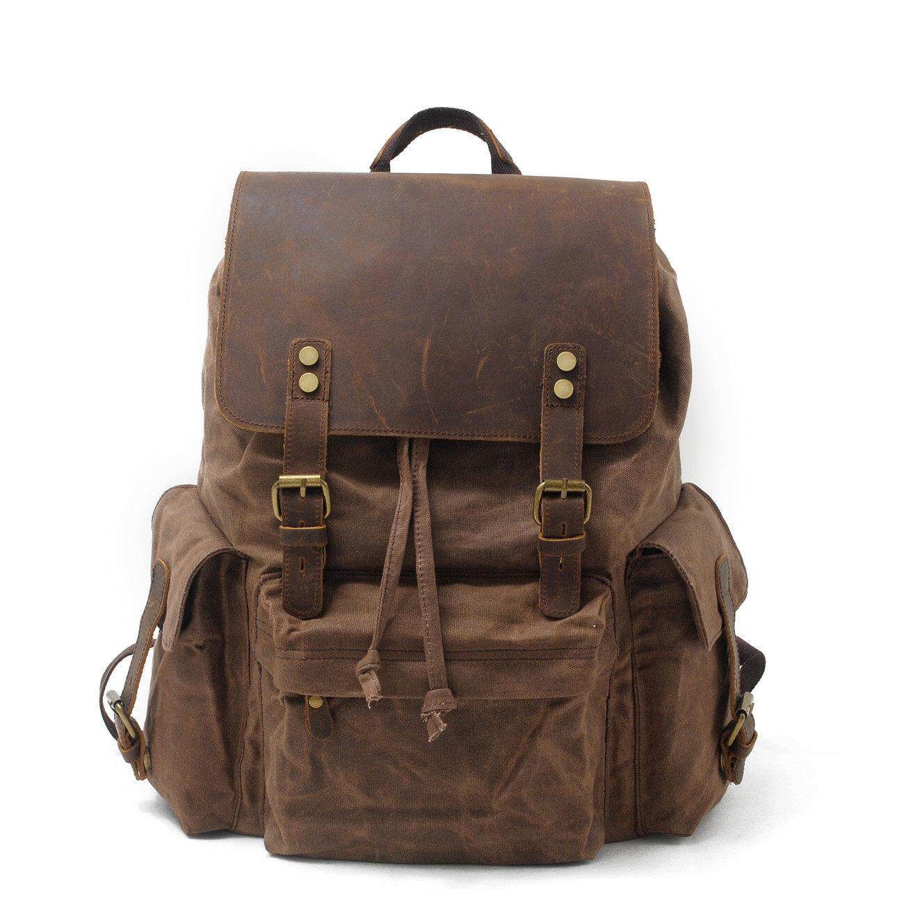 Waterproof wax printed canvas men