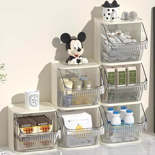 Tea bag storage box, coffee capsule organizer, tea and water