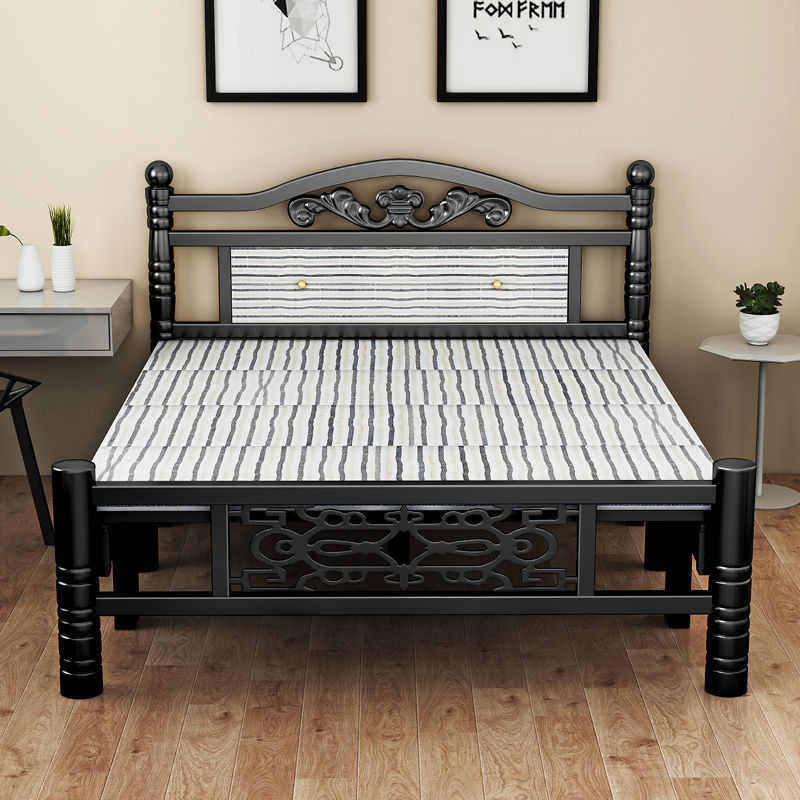 可折叠床午休木板简易木板床单人双人铁架家用成人1米1.2米1.5米,住宅家具,折叠床,淘宝优惠券,粉丝福利购,淘宝优惠卷