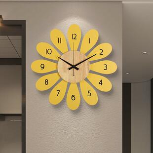 钟表挂钟客厅个性 家用挂表现代简约艺术轻奢北欧挂墙时钟 创意时尚