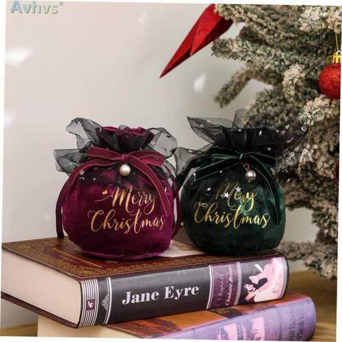 Christmas Apple gift bag ornament children's candy bag糖