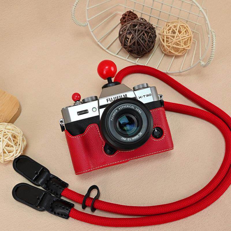富士XT30二代红色XT50半套XT10/20皮套相机包xt5保护套XS20相机套