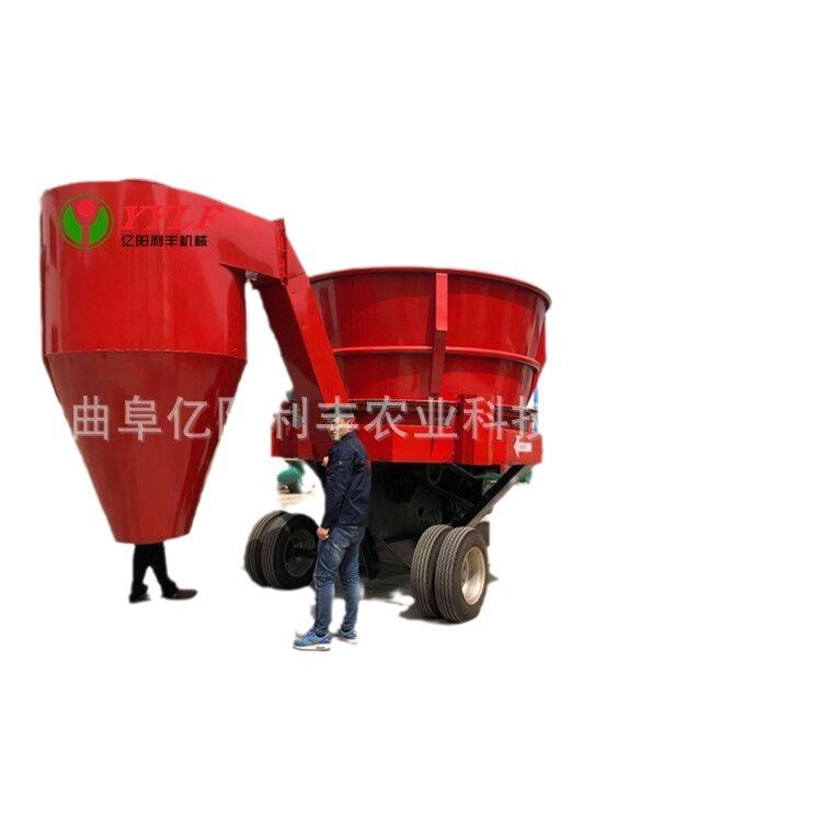 大型全自动圆盘式牧草捆粉碎机 干湿青储粉碎揉丝机