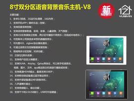 v8主机家庭智能，背景音乐套装吸顶音响，语音控制无线wifi