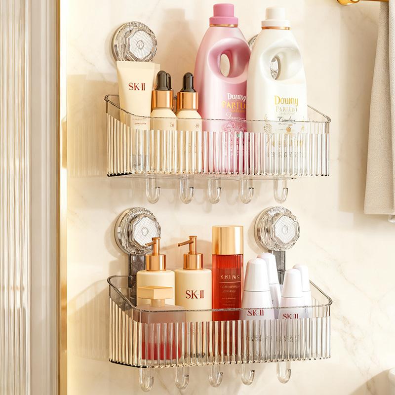 Suction Cup Storage Rack for Kitchen, Bathroom, and Toilet -