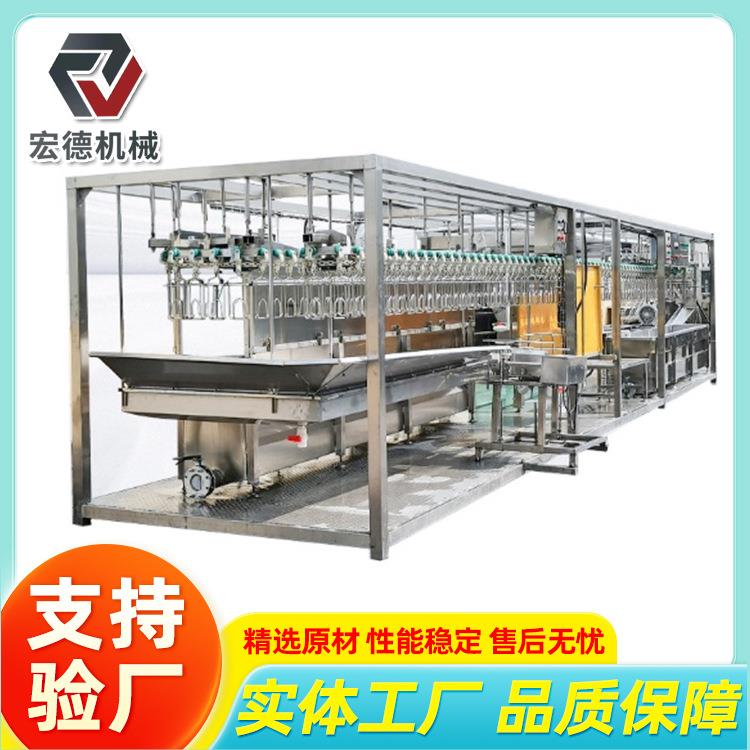 免安装全自动鸡屠宰流水线移动式家禽宰杀生产线集装箱式杀鸡设备