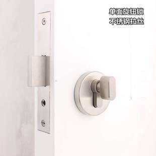 青古铜黑色门锁辅助锁双面隐形门锁带钥匙暗门单面锁储藏室配电间