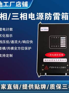 单相电源防雷箱 40KA交流385V 带计数器 电源防雷箱 提供加工