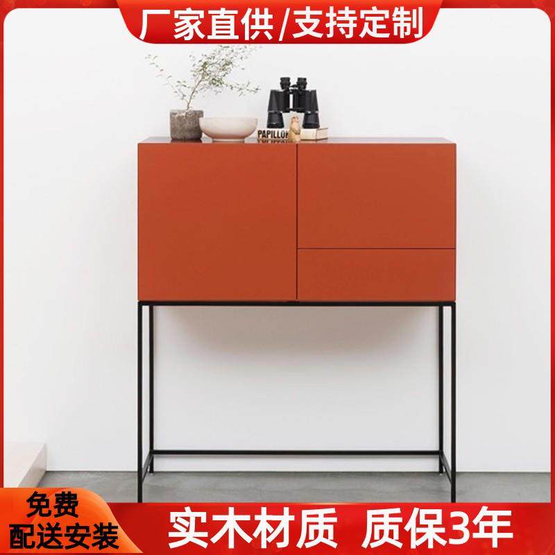 网红烤漆玄关柜现代简约创意入户门厅装饰柜个性边柜储物柜整装