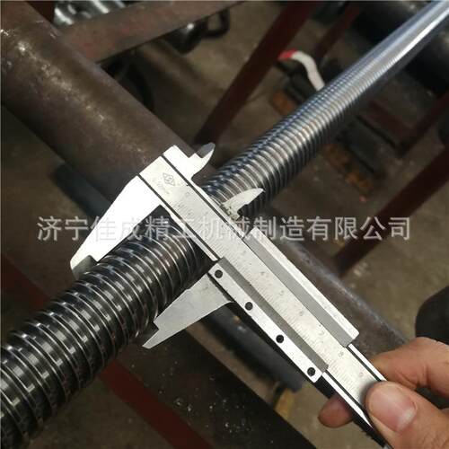 济宁厂家直销机床丝杆梯形矩形螺纹正反牙精密丝杠Tr20T30T40T50