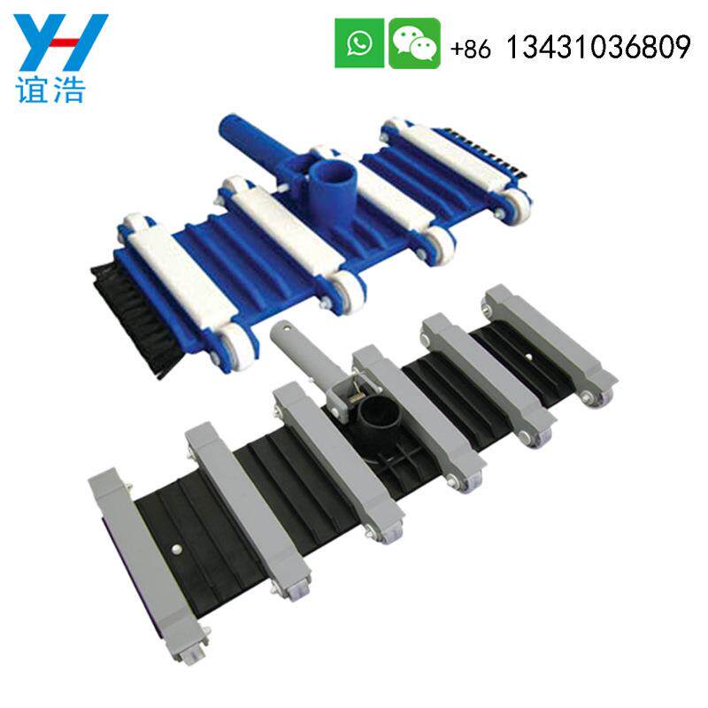 泳池吸污头吸污机水下吸尘器 水下清洁工具滑轮吸污盘侧底带毛刷