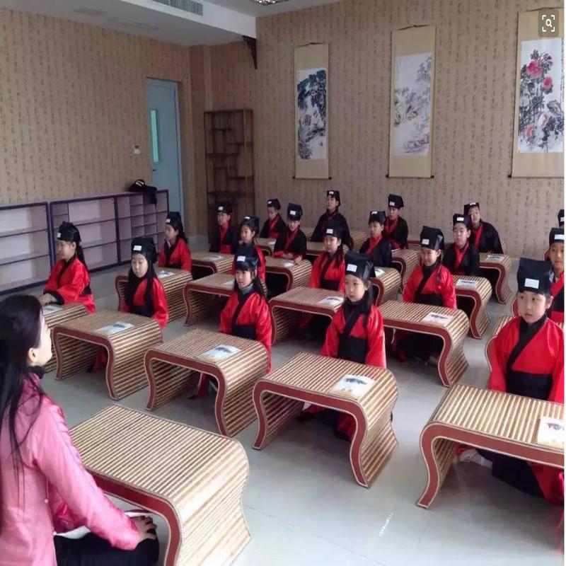 幼儿园国学桌琴桌仿古中热卖围棋桌书法儿童书画辅导班课桌椅座椅