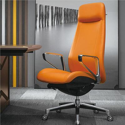 定制现代风商用经理椅办公电脑椅人体工学大班皮迪90448椅老欧简