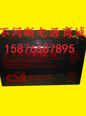 CSB 12V9AH 蓄电池 CSB蓄电池12V电瓶 HR1234W 12V34W UPS蓄电池