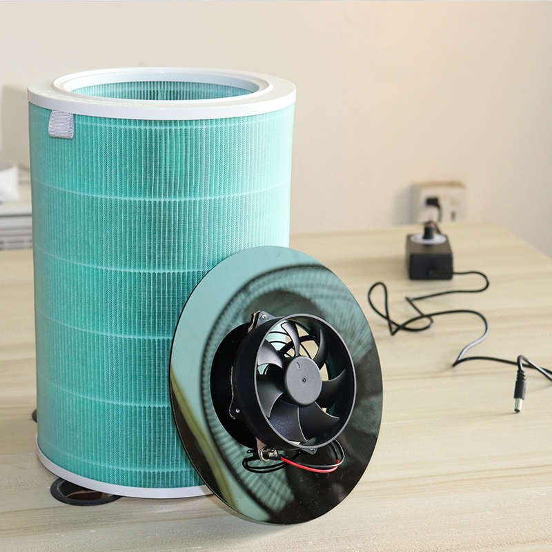 diy空气净化器简易自制静音风机滤芯除烟味甲醛毛发可调速电源