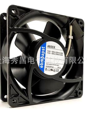 德国PAPST TYP 4600X 115V 20W 12038 12CM 全金属耐高温风机风扇