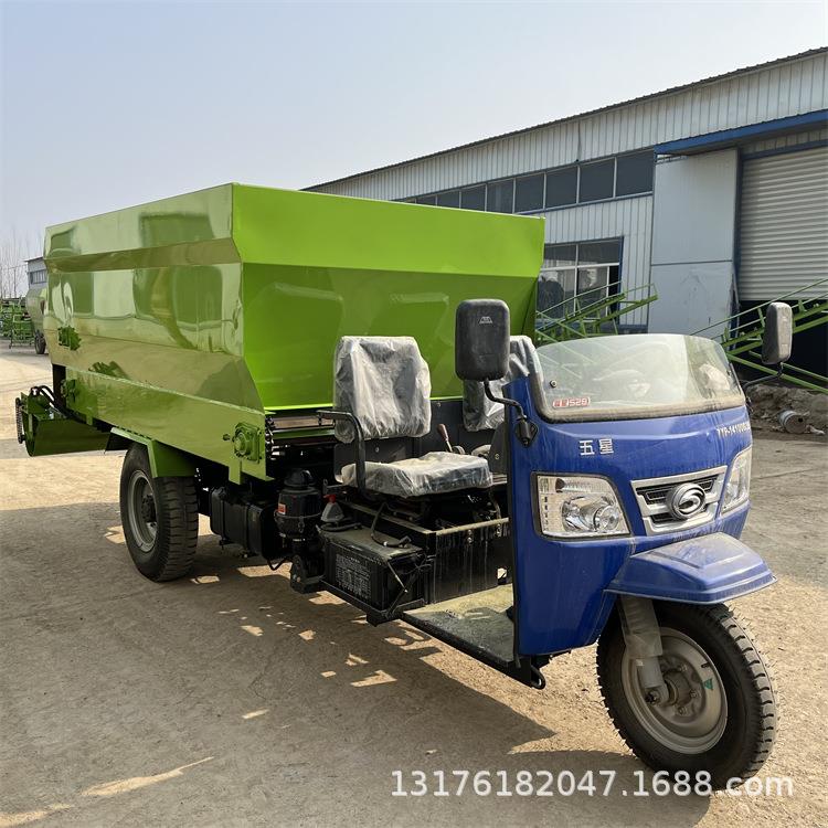 自自XYI动料出料干净喂车厚加刮板牛场全动撒草机三轮电动自动投