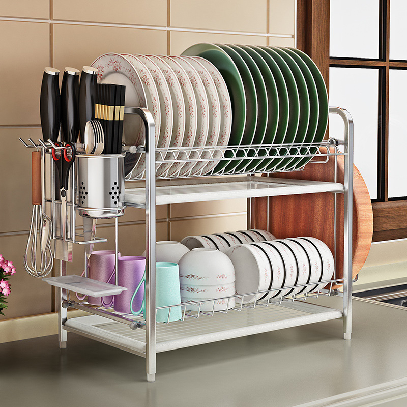 碗架架晾收纳盒架304碗碟碗物子碗筷厨房放盘架不锈钢沥沥水置架