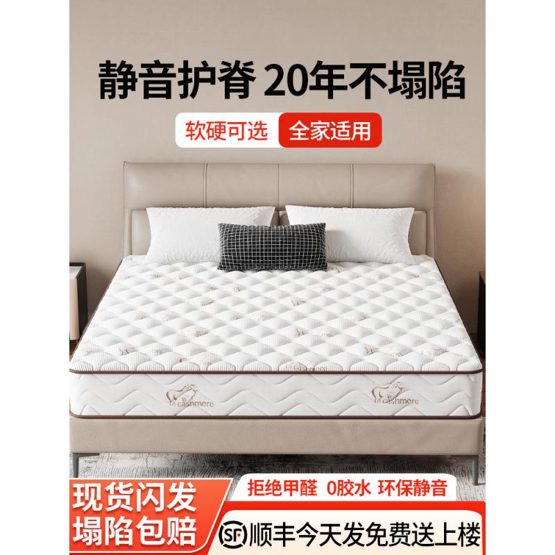 席梦思弹簧床垫厚出租房软垫家用卧室护脊硬垫子图片