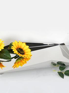 托盘北厅欧银托盘摆色件客餐酒店摆件家居装饰锈品不钢镜面轻奢摆