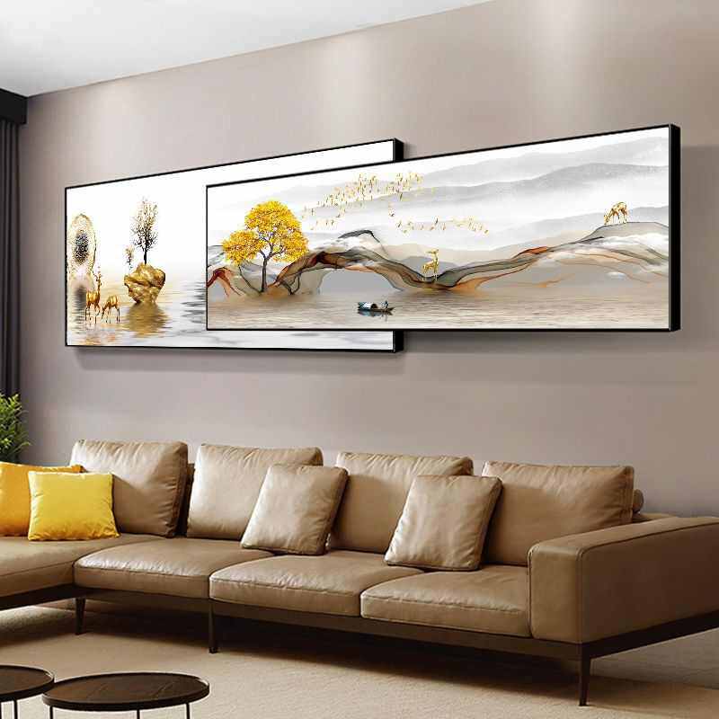 壁画酒店样板定制装饰画纯手绘油画晶钻晶瓷布艺间婚纱照挂画有框