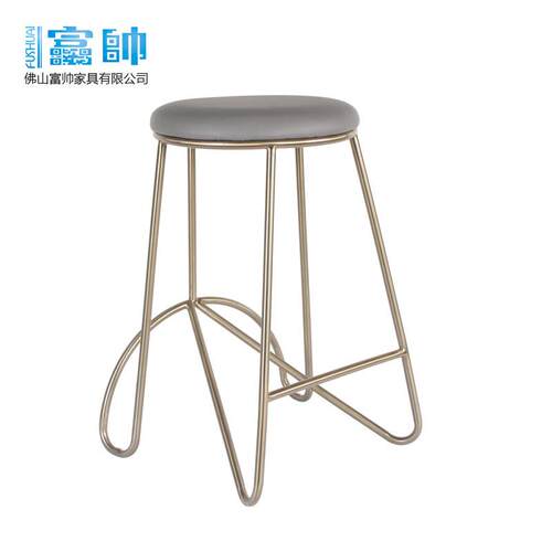 简约酒吧椅休闲咖啡椅不锈钢酒吧凳吧台凳