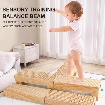 平衡触觉板感统训练器材幼儿园脚踩平衡木早教儿童独木桥工厂