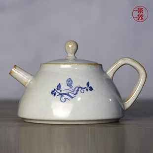 石瓢壶办公室小号壶功夫茶具 草木灰陶瓷壶泡茶壶单壶单人家用日式