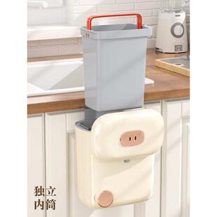 zz8n子高壁挂卫生式猪鼻厕所垃圾桶厨房颜带盖垃圾箱挂桶值批发收