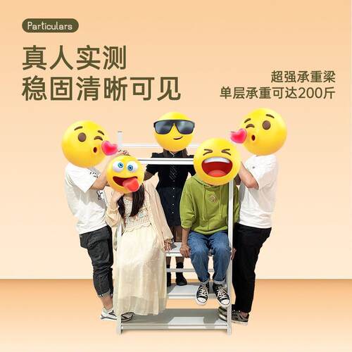 仓储货架置物架落地多层家用客厅收纳架货物架加厚超市货架展示柜