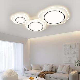 奶油风云朵吸顶灯现代简约大气个性 客厅主灯护眼主卧室书房房间灯