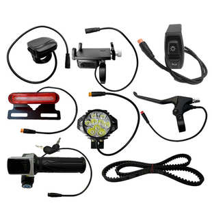 蜂鸟代驾车配件大全锋鸟折叠电动车大灯刹把尾灯转把手机充电支架