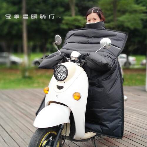 电动车挡风被秋冬季加绒加厚2024新款小型电瓶电车冬天双面防水罩