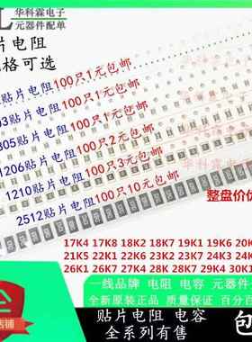 0402 0603 0805 1206 1210贴片电阻 17K4 19K6 21K 24K9 28K-30K9