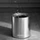 盛邦荣垃圾桶家用客厅创意大容量桶纸篓厕所金属银色轻奢卧室