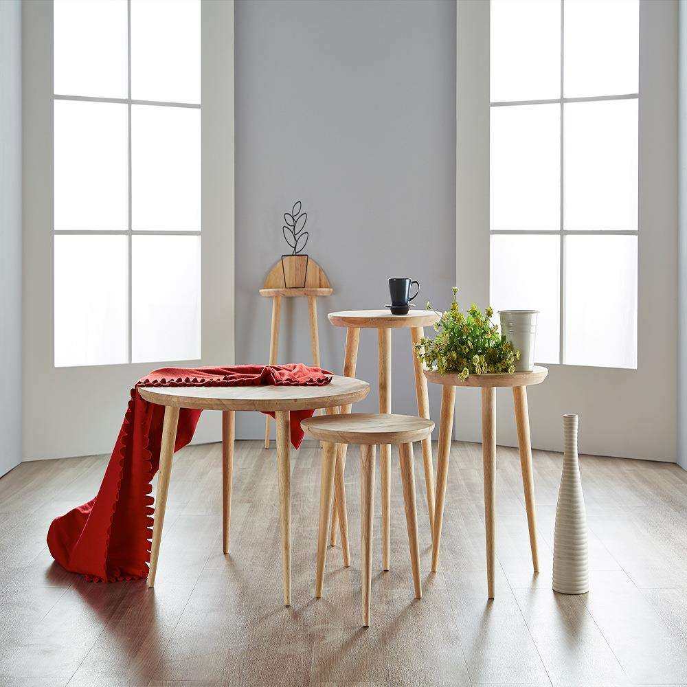 全实木小圆桌北欧原木角几圆几小户型客厅阳台飘窗边几简约小茶几,纺织面料/辅料/配套,纺织机械配件,淘宝优惠券,粉丝福利购,淘宝优惠卷