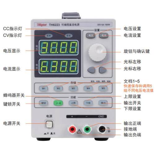 TH6222型可编程线性直流电源TH6223开关电源TH6223A
