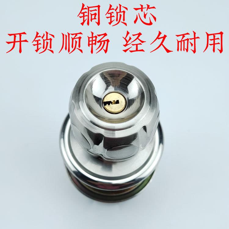 5886锌合金重型球形锁球型锁房间门室内门圆形把手锁铜芯电脑钥匙