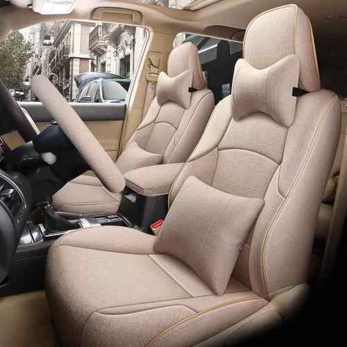 适用普拉多2700霸道4000专车专用全包车座套汽车坐垫四季亚麻座套