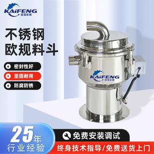 厂家供PPG不锈钢欧规料斗吸料机自动上料直欧规料密封斗欧料斗化