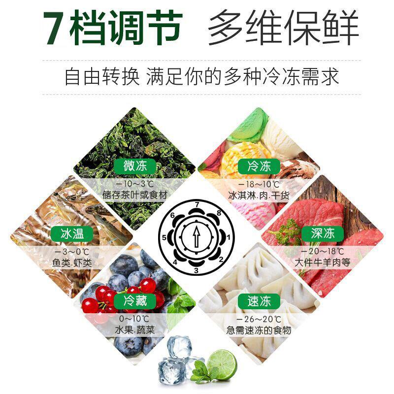 冰柜商用大容量冷柜速冻冷藏冷冻单双温卧式大型冷冻柜冻肉柜